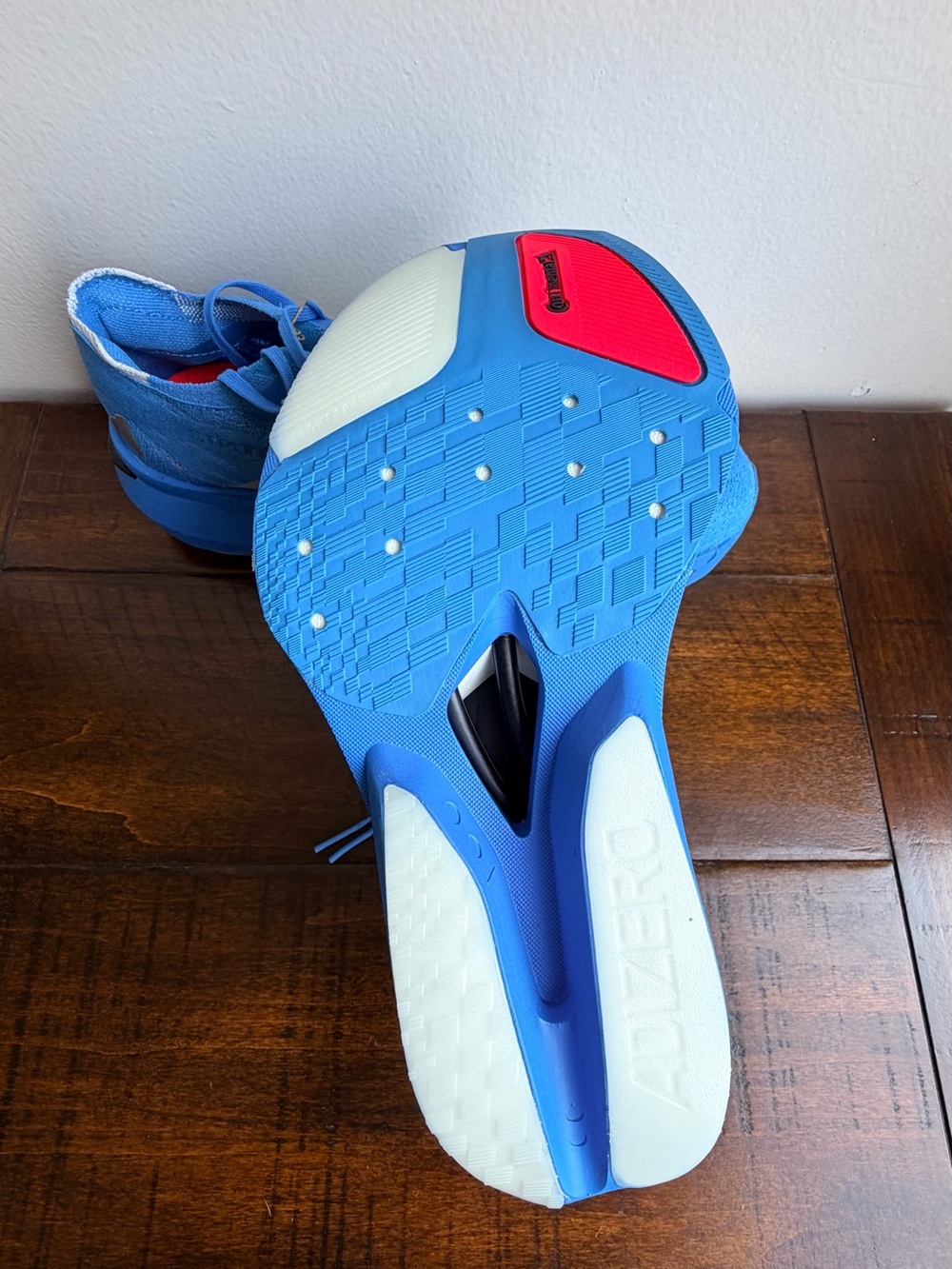 Adidas Adizero Prime X3 Strung Blue Running Shoes Men Size 9 Women 10 JQ0615 - Picture 16 of 16